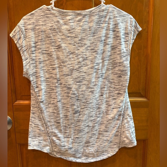 Lululemon Women’s Lost in Pace Short Sleeve Tiger Space Dye Blk & White Sz Small - Picture 7 of 10
